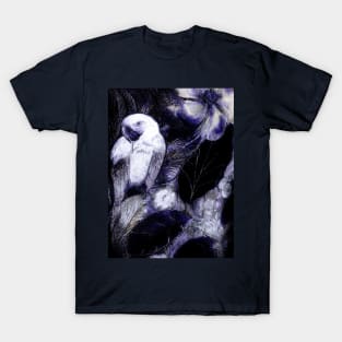 INK TROPICAL DECO PRINT MACAW POSTER PARROT ART DESIGN DRAWING T-Shirt